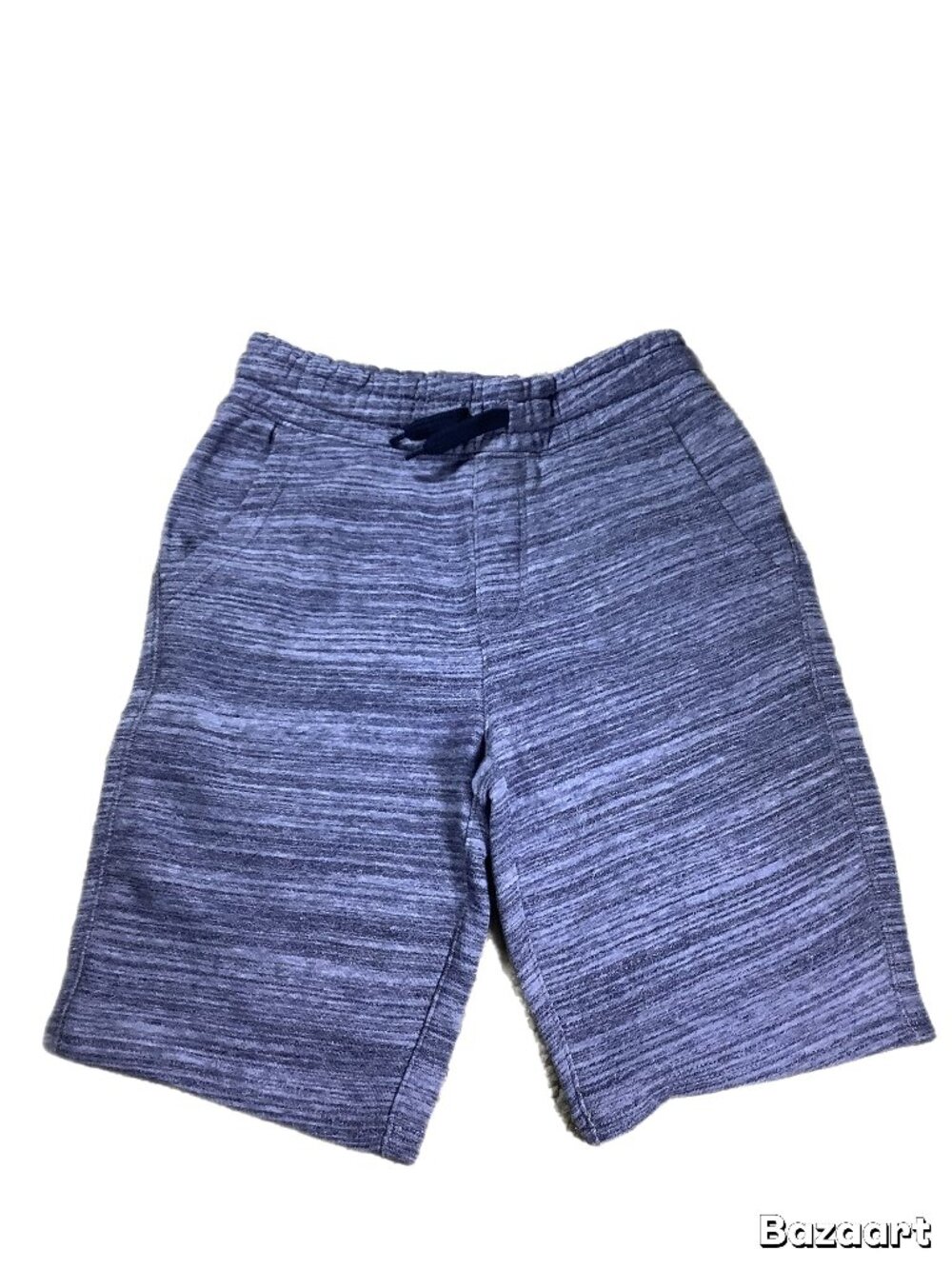 Old Navy Kids Sweat Shorts Size L 10-12 Heather Navy Blue Pull On Excellent!